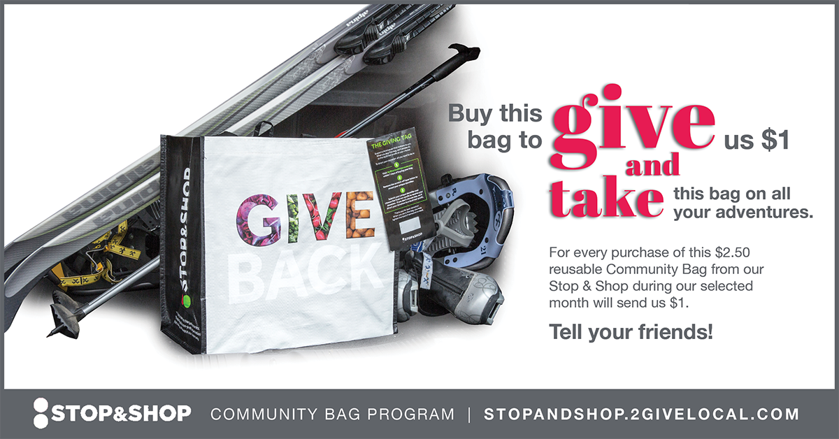 UBCF is the beneficiary of the Stop & Shop Community Bag Program